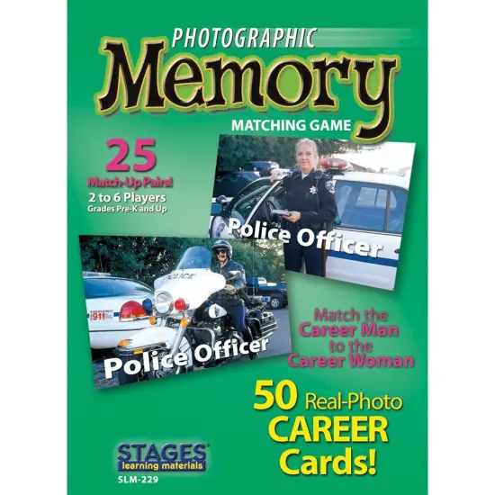 Photographic Memory Matching Game, Careers, Pack of 3 {1}
