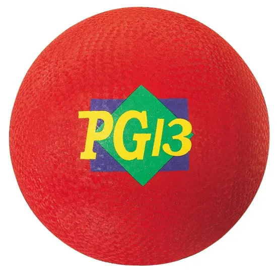 Playground Ball, 13" Diameter, Red {1}