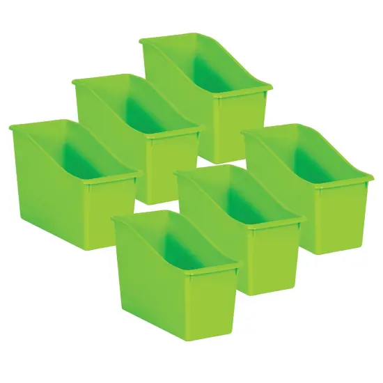 Lime Plastic Book Bin, Pack of 6 {1}