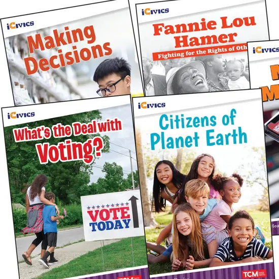 iCivics Grade 4: Community & Social Awareness 5-Book Set + Game Cards {2}
