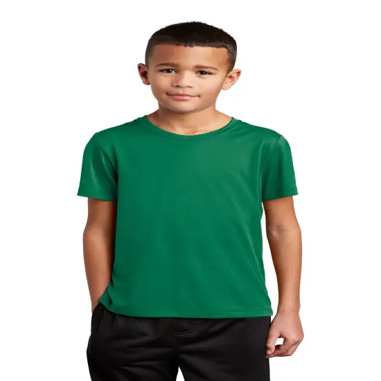 Sport-Tek&reg; Youth Posi-UV Pro Crew Neck Short Sleeve Tee Kelly green {1}