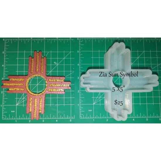Zia Sun Symbol Silicone Freshie Mold {1}