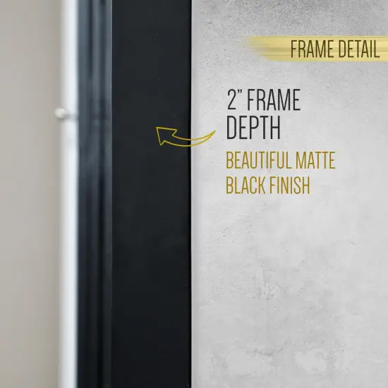 HBCY Creations Wall Mirror Large Mirror, Rustic Accent Mirror for Bathroom, Entry, Dining Room, & Living Room. Metal Mirror Black {4}