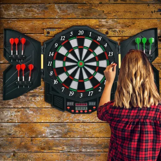 Professional Electronic Dartboard Set with LCD Display {4}