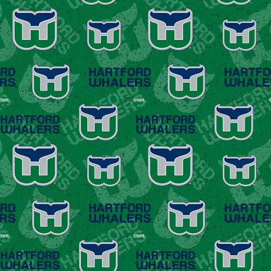 Sykel Enterprises NHL Team Cotton Fabric-Hartford Whalers Tone on Tone Cotton Quilting Fabric {1}