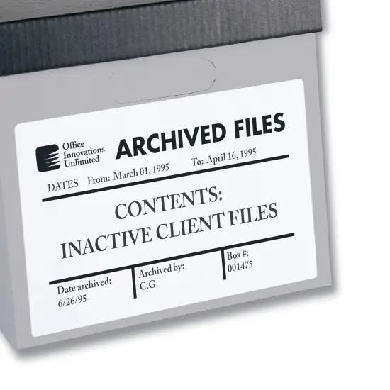 Avery Permanent Durable ID Labels, TrueBlock, 5" x 8-1/8", Matte White, 100 Labels (6579) {6}