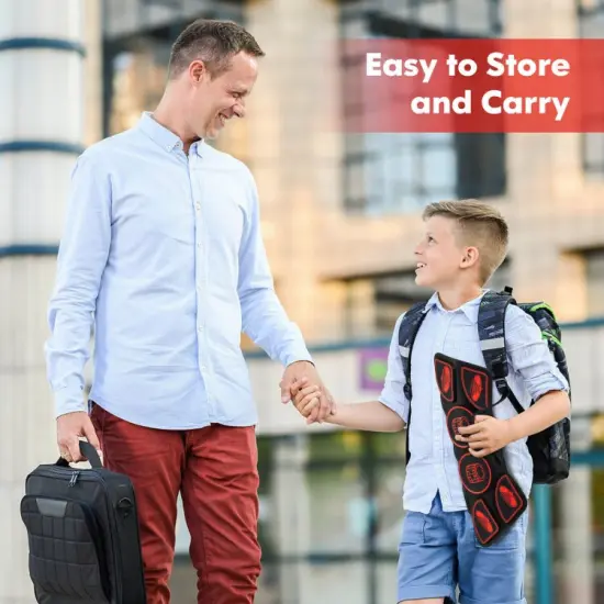 Electronic Drum Set with 2 Build-in Stereo Speakers for Kids Red {6}