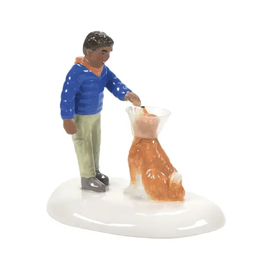 Department 56 Department 56 Snow Village Just Two More Day Christmas Figurines #6011435 Blue {1}