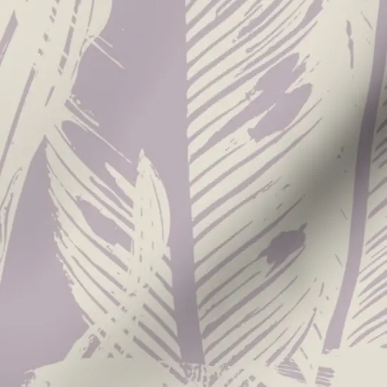 Various Fabrics by the Yard or Fat Quarter Banana Leaves Lavender Cream Large Scale Minimal Botanical Abstract Tropical Light Purple Custom Printed Fabric by Spoonflower {7}