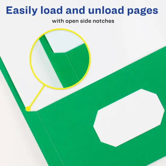 Avery Two Pocket Folders, Holds up to 40 Sheets, 25 Green Folders (47987) {5}
