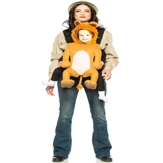 Adult's Baby And Me Safari Lion Carrier Costume Accessory Kit {1}
