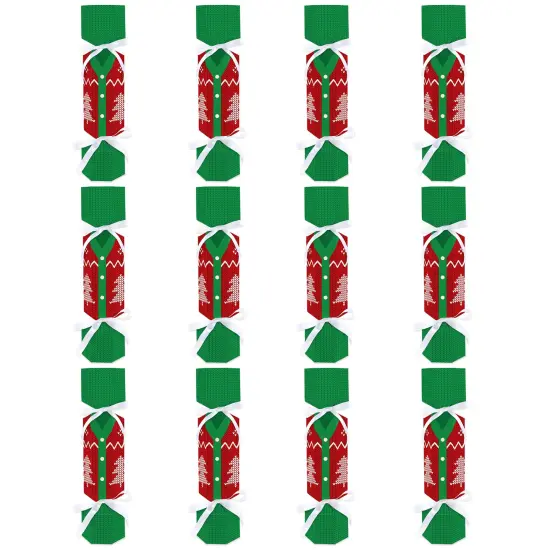 Big Dot of Happiness Ugly Sweater - No Snap Holiday and Christmas Party Table Favors - DIY Cracker Boxes - Set of 12 {6}