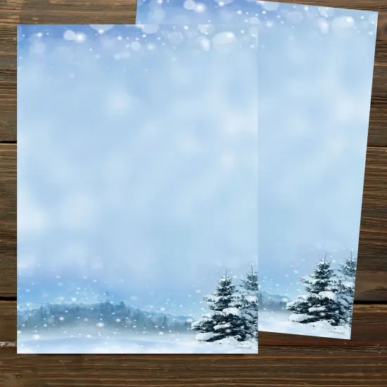 Great Papers! Beautiful Christmas Holiday Letterhead, Invitations and Announcements, Printer Friendly 8.5" x 11", 80 PK {3}