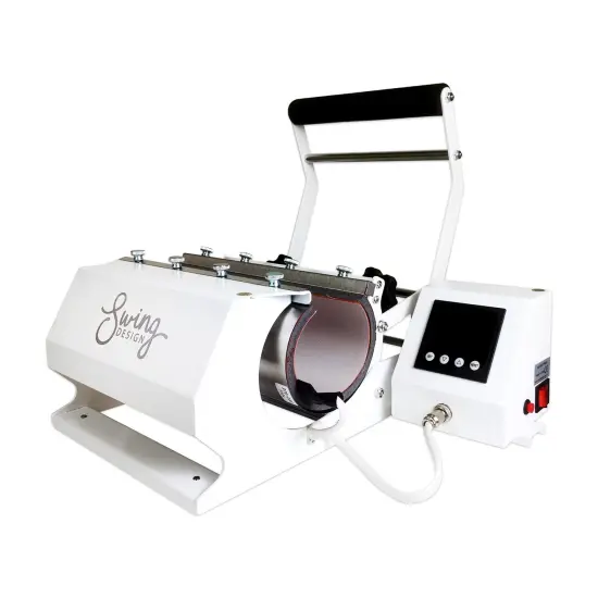 Swing Design 7-in-1 Tumbler Heat Press 20oz/30oz Bundle - White {6}