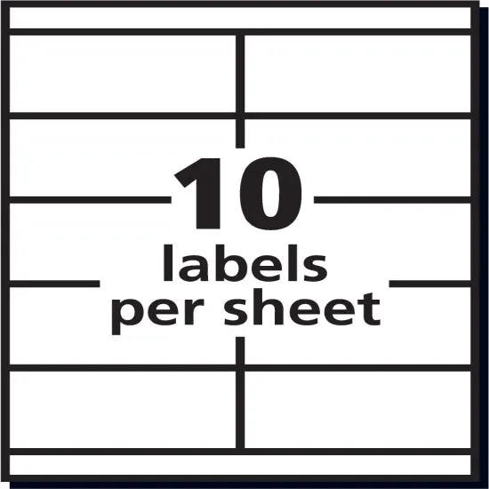 Avery Shipping Labels for Copiers, Permanent Adhesive, 2" x 4-1/4", 1,000 Labels (5352) {4}