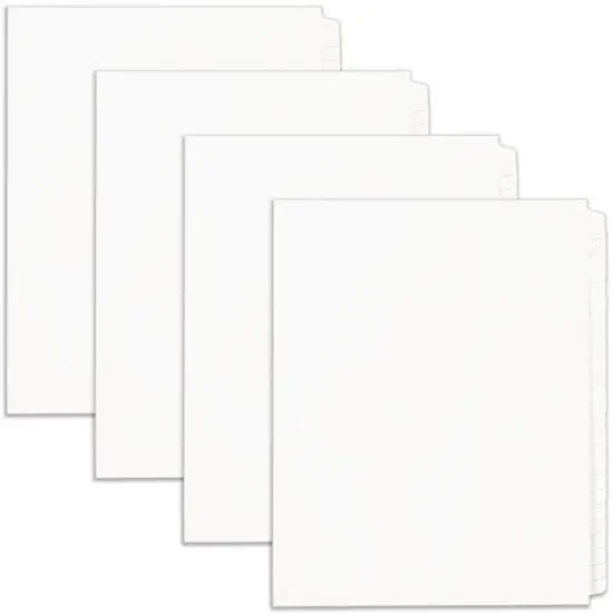 Avery Legal Exhibit Binder Dividers, 25 Blank Side Tabs, Unpunched Letter Size, 1 Set Collated, 4 Packs (11912) {1}