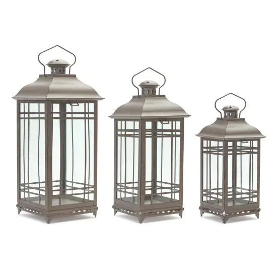 Metal Lantern (Set of 3) {1}