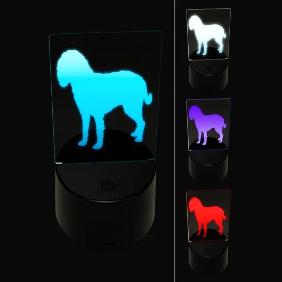 American Water Spaniel Dog Solid 3D Illusion LED Night Light Sign Nightstand Desk Lamp {1}