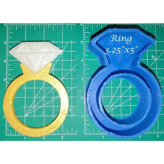 Diamond Ring Silicone Freshie Mold {1}