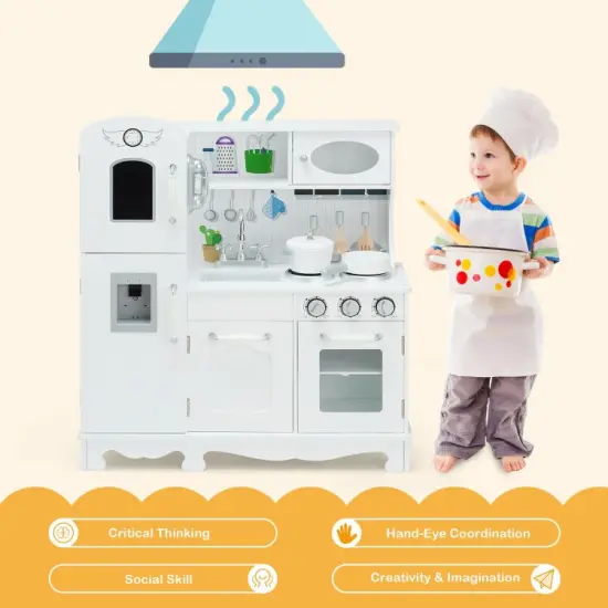 Kitchen Pretend Play Cookware Set Toys for Kids with Water Dispenser {5}