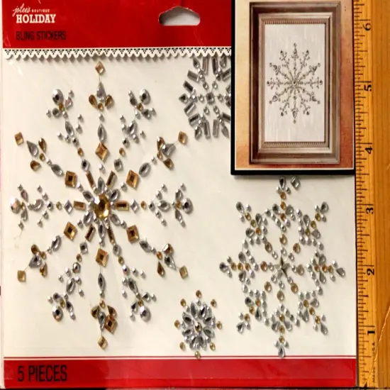 Jolee's Boutique Holiday Bling Icons Adhesive Dimensional Gem Stickers {1}