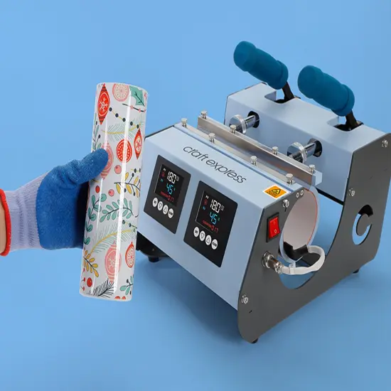 3-in-1 Two Station Mug Press Press - Blue {6}