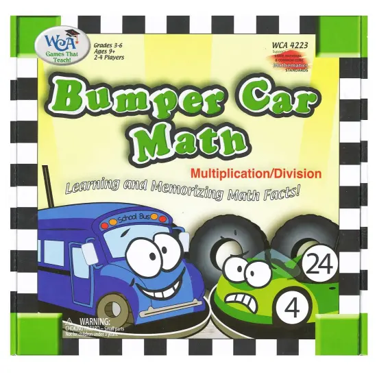 Bumper Car Math - Multiplication & Division {3}