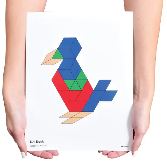 Pattern Block Activity Cards - 20 Per Set - 3 Sets {5}