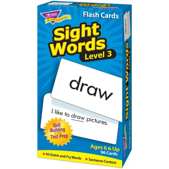 Sight Words &ndash; Level 3 Skill Drill Flash Cards, 3 Packs {5}