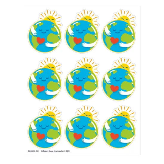 Earth Giant Stickers, 36 Per Pack, 12 Packs {1}