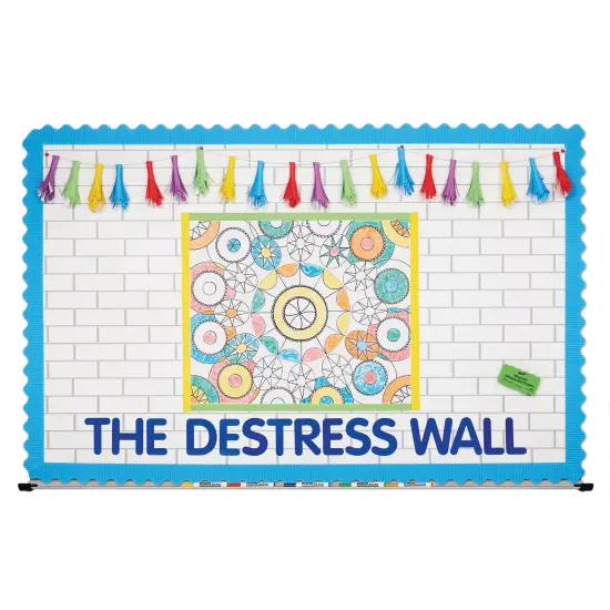 Bulletin Board Art Paper, White Subway Tile, 48" x 50', 1 Roll {4}