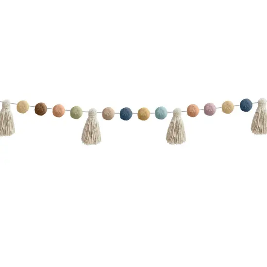 Everyone is Welcome Pom-Poms and Tassels Garland, Pack of 3 {2}