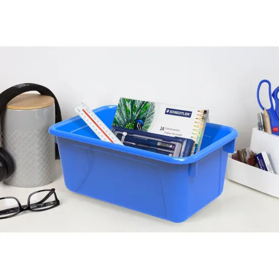 Small Cubby Bin, Blue, Pack of 5 {5}