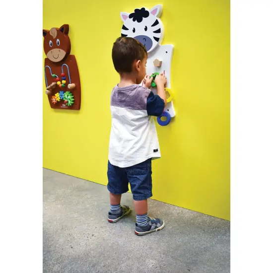 Zebra Activity Wall Panel - Toddler Activity Center {2}