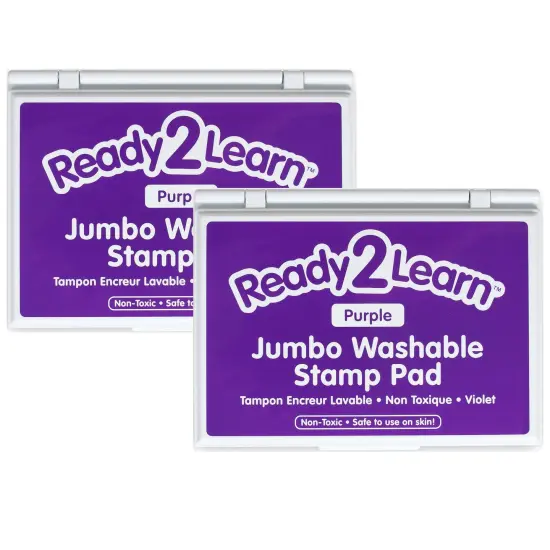 Jumbo Washable Stamp Pad - Purple - 6.2"L x 4.1"W - Pack of 2 {1}