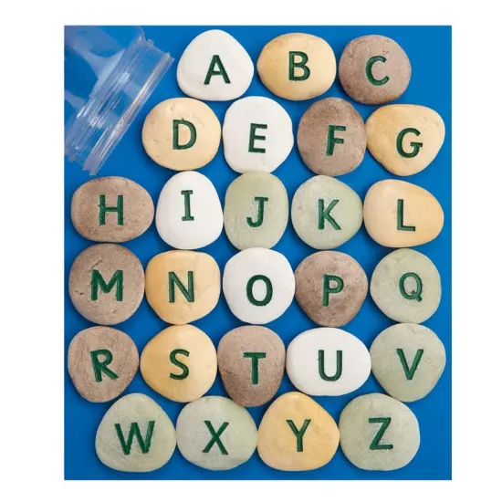 Uppercase Alphabet Pebbles, Set of 26 {2}