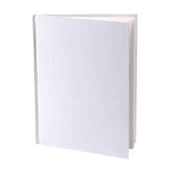 Hardcover Blank Book 6" x 8" Portrait, White, Pack of 12 {2}