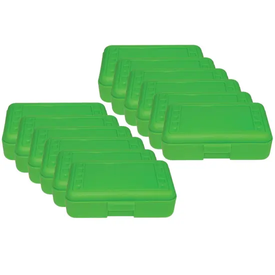 Pencil Box, Lime Opaque, Pack of 12 {1}
