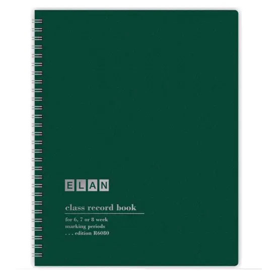 Class Record Book, Grades for 6-8 Weeks, 36 Student Names, Large Blocks, Pack of 3 {3}
