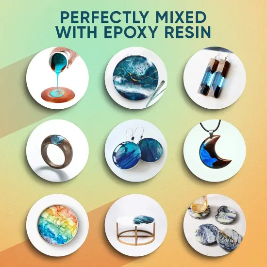 Cosmetic Grade Mica Powder 24*0.2Oz Color Set Assortment - Natural Coloring Pigment {4}