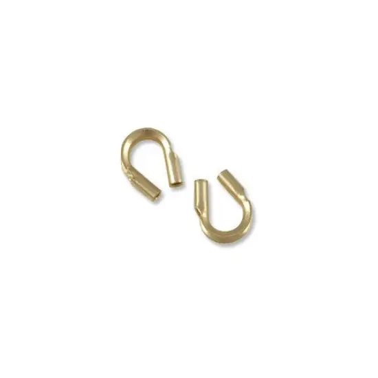 JewelrySupply Gold Filled Wire Protector Guard .021" Hole (Package of 10) {5}