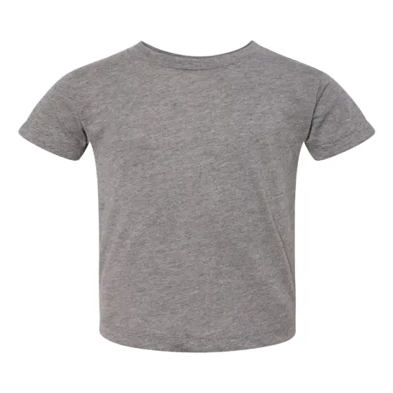BELLA + CANVAS&reg; Toddler Triblend Tee Crewneck Short Sleeve T-Shirt Grey triblend {5}