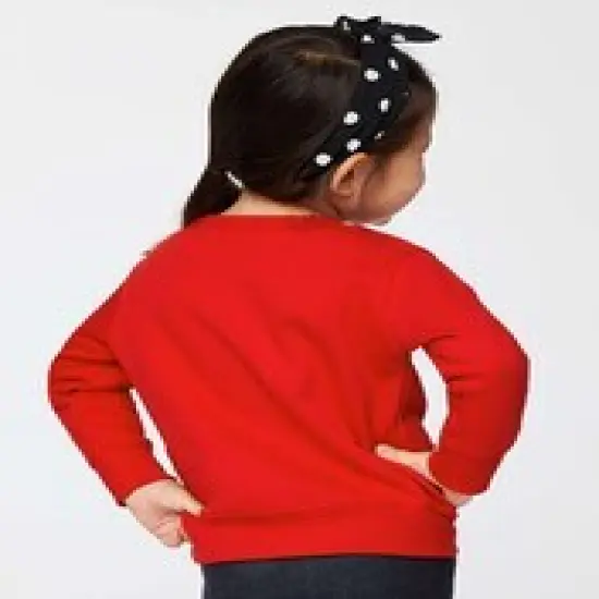Rabbit Skins&reg; Toddler Fleece Crewneck Sweatshirt - 3317 Red {7}