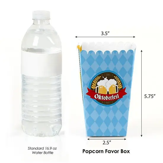 Big Dot of Happiness Oktoberfest - Beer Festival Favor Popcorn Treat Boxes - Set of 12 {3}