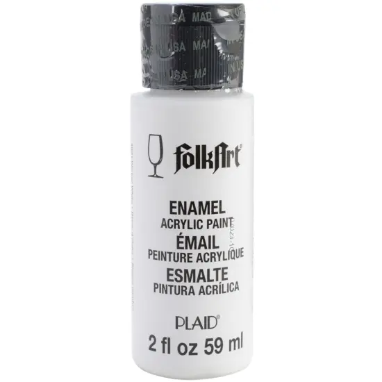 Multipack of 6 - FolkArt Enamel Paint 2oz-Wicker White {2}