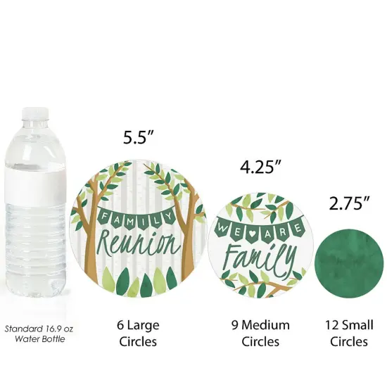 Big Dot of Happiness Family Tree Reunion - Family Gathering Party Giant Circle Confetti - Party Decorations - Large Confetti 27 Count {4}