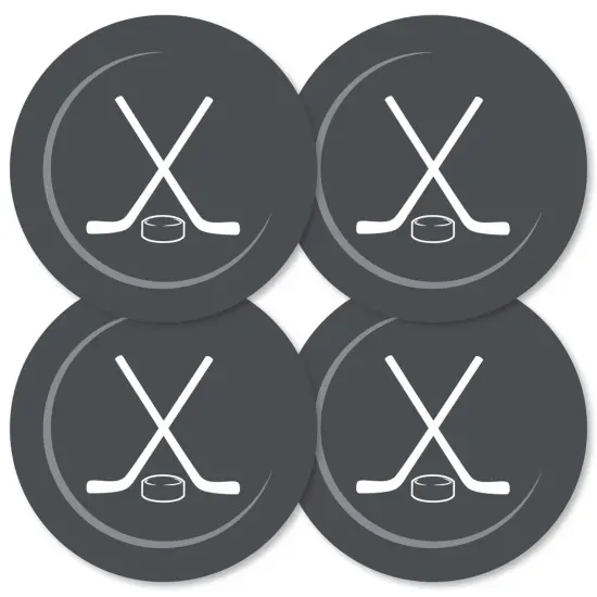 Big Dot of Happiness Shoots and Scores - Hockey - Puck Decorations DIY Baby Shower or Birthday Party Essentials - Set of 20 {3}