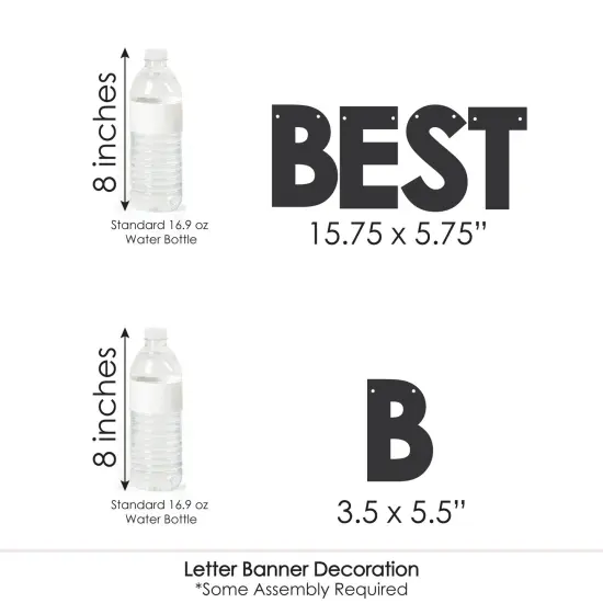 Big Dot of Happiness Happy Boss&rsquo;s Day - Best Boss Ever Letter Banner Decoration - 36 Banner Cutouts and Best Boss Ever Banner Letters {7}