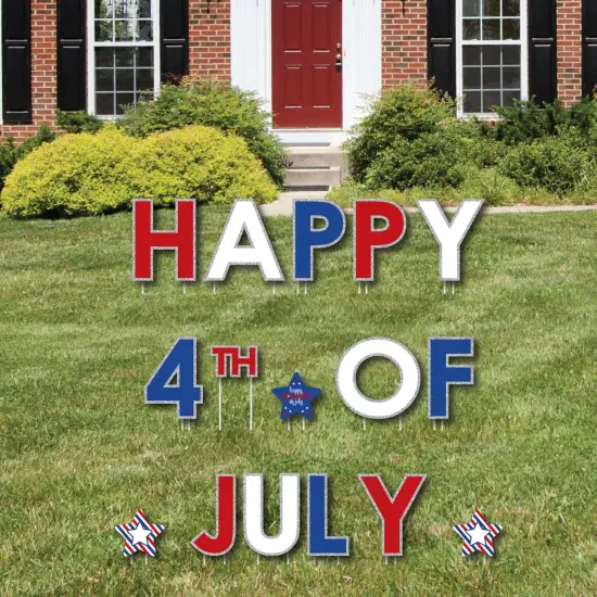 Big Dot of Happiness 4th of July - Yard Sign Outdoor Lawn Decorations - Independence Day Party Yard Signs - Happy 4th of July {3}