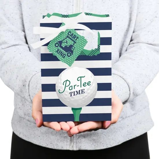 Big Dot of Happiness Par-Tee Time - Golf - Birthday or Retirement Party Favor Boxes - Set of 12 {6}